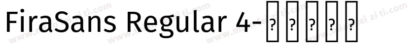 FiraSans Regular 4字体转换